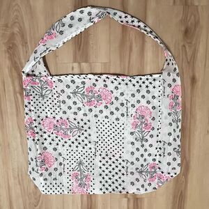 Free People Floral Shoulder Tote Mesh Bag Lightweight Stars Polka Dot Reusable